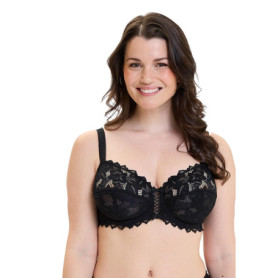 Soutien-Gorge Emboîtant en Dentelle Noir - Sans Complexe
