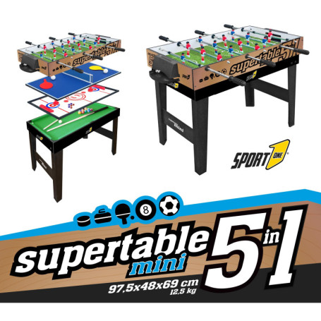 Table de Jeux Multisports Sport1 Supertable 5 en 1