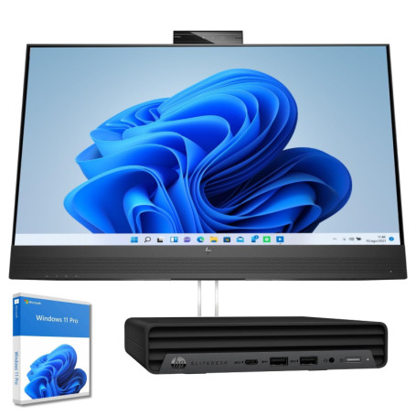 HP Mini PC Professionnel avec Moniteur 27" et Audio Intégré