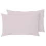 Lot de 2 Taies d'Oreiller Colorées en Coton - Silver Pink - Giovanni Dolcinotti