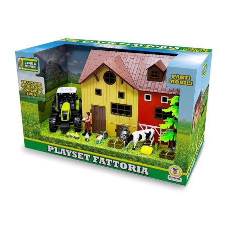 Playset Ferme Animaux Teorema avec Tracteur et Accessoires