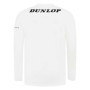 Maillot de Tennis DUNLOP Essentials à Manches Longues - Blanc/Noir