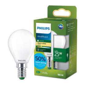 Ampoule LED Philips UltraEfficient E14 25W Équivalent Blanc Chaud 2700K
