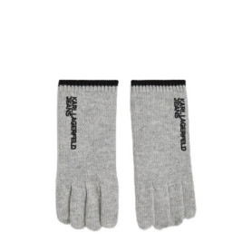 Gants Tricotés Essentiels Karl Lagerfeld Jeans pour Homme - Gris Clair M
