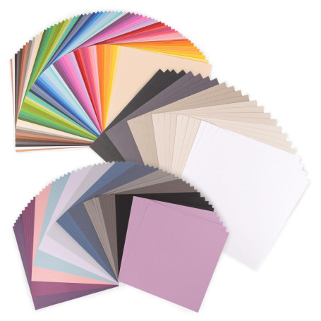 Papier Cartonné Florence - 144 Feuilles 30,5 x 30,5 cm pour Scrapbooking