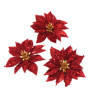 Lot de 8 Poinsettias à Paillettes Colorés pour Décorations Festives