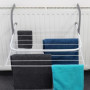 Séchoir à Vêtements Pliable Vilde pour Radiateur - Métal Blanc 55 x 50,5 cm