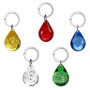 Porte-Clés Colorés en Acrylique Recyclé - Assortiment Goutte - Djois