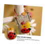 Ensemble de 2 Panneaux 'Bienvenue' Coccinelle en Résine pour Décoration Murale