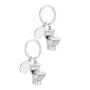 Porte-Clés Toilette en Métal YANGWEN - Mini Siège WC Humoristique