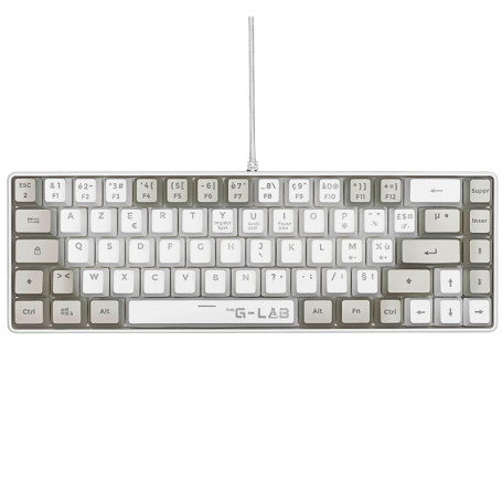Clavier Gamer The G-Lab Keyz Hydrogen 60% - Compact et Silencieux avec Rétroéclairage Multicolore