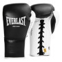 Gants de Boxe Everlast Powerlock OG Pro 14oz Noir/Blanc avec Lacets