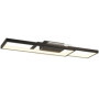 Plafonnier LED HOMCOM 43W avec Télécommande - Luminaire Moderne Noir