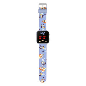 Montre Numérique Bluey pour Enfant - Bracelet Silicone Bleu