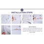 Lot de 2 Vis et Écrous pour Abattant de Toilettes BQLZR - Réparation Facile