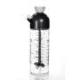 Bouteille Graduée VIBELL avec Mélangeur Intégré - 350 ml Noir et Blanc