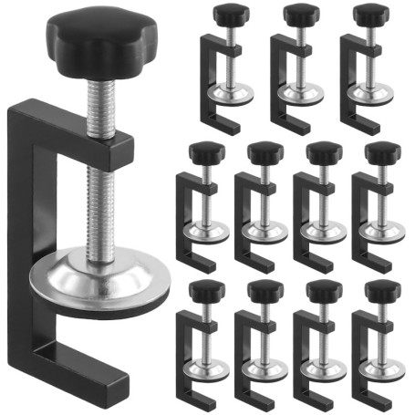 Lot de 12 Serre-Joints G Réglables en Métal - Pince de Serrage pour Tiroirs et Bois