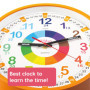 Horloge Murale Éducative Kiddus pour Enfants - Apprendre l'Heure en Amusant