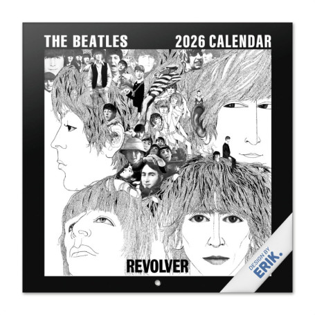 Calendrier Mural 2026 Les Beatles - Organisation Originale et Décorative