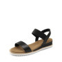 Sandales Confortables à Sangles Élastiques pour Femmes - DREAM PAIRS Noir