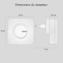 Sonnette de Porte Sans Fil ELRO DB3000 - Kit Complet avec Récepteurs