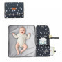 Cozary Tapis à Langer Imperméable Pliable pour Bébé - Sac Nomade avec Pochettes