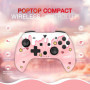 Manette Bluetooth DragonShock PopTop Compact - Sweet Pink pour Nintendo Switch