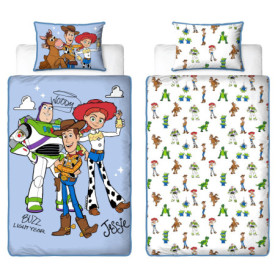 Housse de Couette Toy Story Disney pour Enfants - Design Réversible avec Buzz et Woody