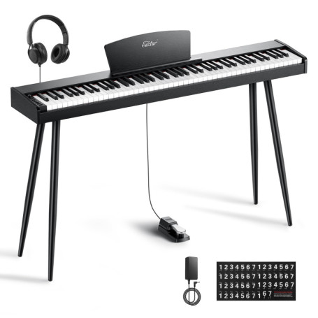 Piano Numérique Eastar EUP-80 avec Accessoires Complets pour Débutants