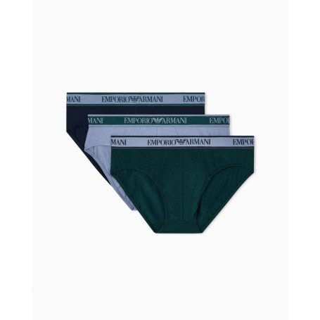Lot de 3 Slips Emporio Armani pour Hommes - Bleu Taille L