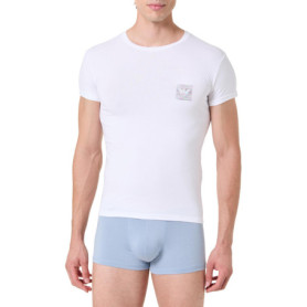 T-shirt à Manches Courtes Emporio Armani avec Logo Arc-en-Ciel