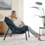 Fauteuil d'appoint Ada Sling en Bleu Marine - Zinus