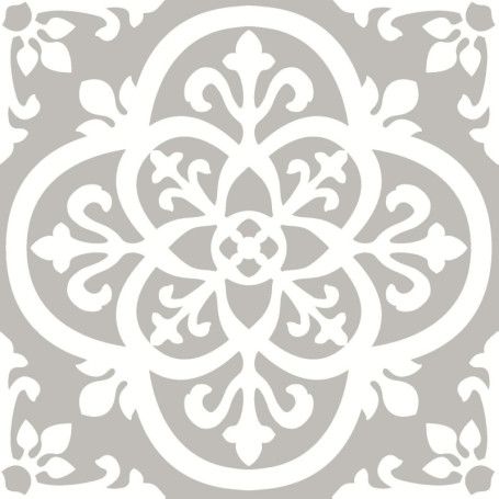 Carreaux de sol en vinyle Medina FloorPops - Gris, 10 dalles faciles à installer