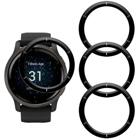 Protection d'Écran 3D pour Garmin Venu 2 - Pack de 4, Anti-Rayures et HD