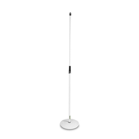 Pied Micro Droit Gravity MS 23 W - Base Ronde Blanche