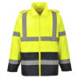 Veste de pluie Hi-Vis bicolore Jaune/Noir XXL - Portwest