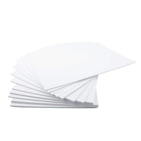 Lot de 50 Feuilles Cartonnées A2 250 g/m² - Blanc