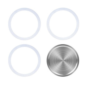 UPOHYEE Kit de Joints et Filtre Aluminium pour Cafetière Moka 3/4 Tasses