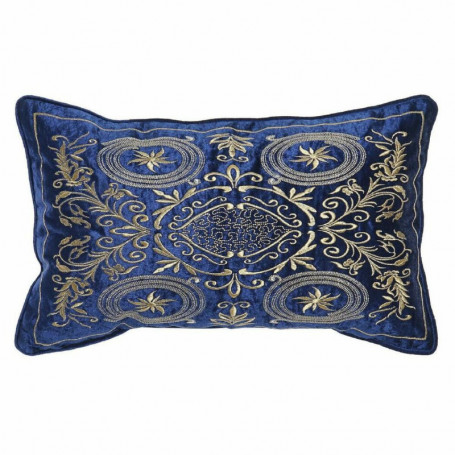 Coussin DKD Home Decor 8424001850358 Doré Polyester Velours Aluminium Blue marin 52,99 €