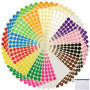 Lot de 3920 Étiquettes Autocollantes Rondes Multicolores - 14 Couleurs
