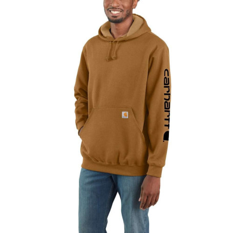 Hoodie Carhartt Midweight à Capuche pour Homme - Marron XS
