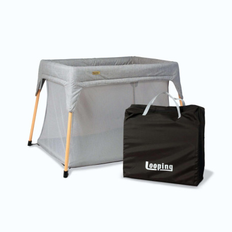 Lit Parapluie de Voyage Looping - Compact et Écologique pour Bébé