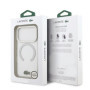 Coque Anti-Chocs Transparente Givrée Lacoste pour iPhone 17 Pro Max - Blanc
