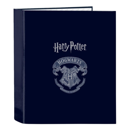 Classeur Folio Harry Potter Captain - 4 Anneaux, Bleu Marine, Idéal pour Enfants