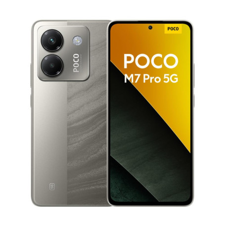 Smartphone POCO M7 Pro 5G - 12Go RAM, 512Go Stockage, Argent, Caméra 50MP