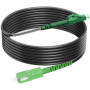 Câble Fibre Optique Monomode RamboCables 80m SC/APC vers LC/APC