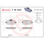 Plaquettes de Frein Avant Brembo Xtra P 06 034X pour Conduite Sportive