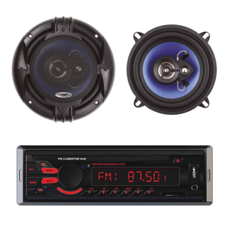 Pack Radio MP3 PNI Clementine 8440 avec Haut-parleurs HiFi500 pour Voiture