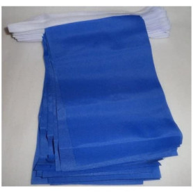 Guirlande Drapeaux Unicolores Bleus - 12 Mètres de Fanions en Polyester
