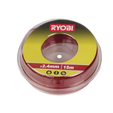 Fil de Coupe Rond Ryobi 2,4mm x 15m pour Débroussailleuses